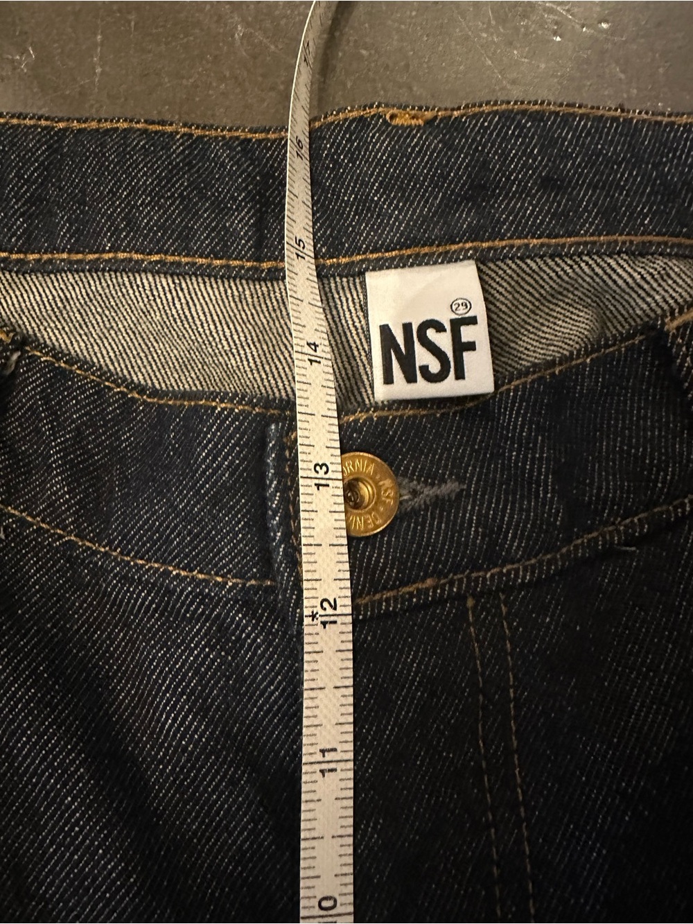 NWOT Women’s NSF Patchwork Utility Wide Leg Jeans - Size 29 - Indigo Rinse - Picture 13 of 15